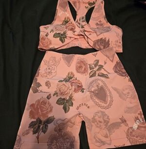 Women's Floral Pink Darc Sport Set